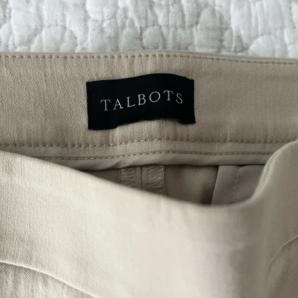 Talbots Chatham Tan Cropped Pants Size 6. NWOT - Picture 2 of 8